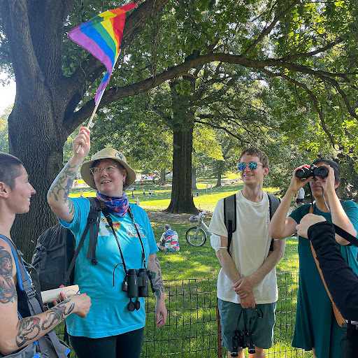 Let’s Go Birding Together outing in Central Park, June 2022. Photo: NYC Bird Alliance