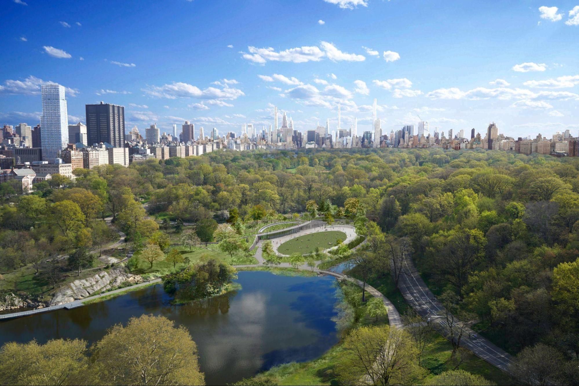 The new Davis Center at the Harlem Meer reimagines one of the most historically significant corners of Central Park. Photo: Central Park Conservancy
