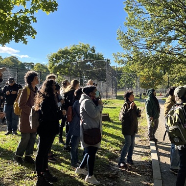 World Migratory Bird Day Outing with the Natural Areas Conservancy at Inwood Hill Park. Photo: Tessa O'Connell