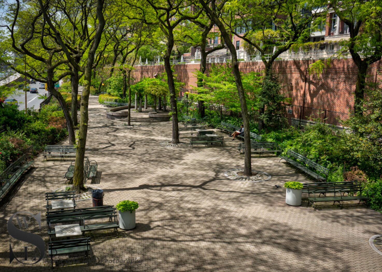 The upper portion of Peter Detmold Park, west of the FDR Drive, may attract warblers and other songbirds during migration. Photo: JJ/CC BY-NC-ND 2.0