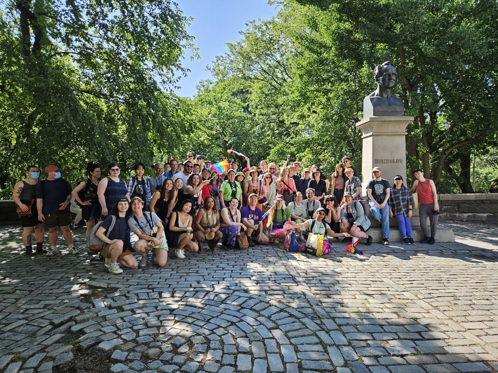 NYC Bird Alliance’s Let’s Go Birding Together outings welcome the LGBTQ+ community, allies, families, and anyone looking for an inclusive birding experience, drawing hundreds of participants each year. Photo: Loyan Beausoleil