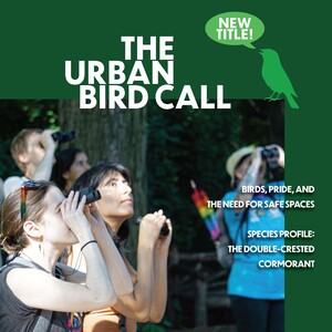Summer 2025 Urban Bird Call Cover featuring a Let's Go Birding Together outing.