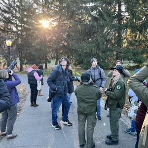 NYC Bird Alliance volunteers participate in the 123rd Christmas Bird Count, December 18, 2022 at Central Park, Manhattan. Photo: NYC Bird Alliance