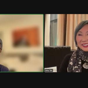 "A Fireside Chat with Amy Tan," a virtual NYC Bird Alliance lecture held in March, 2024. Screenshot: NYC Bird Alliance