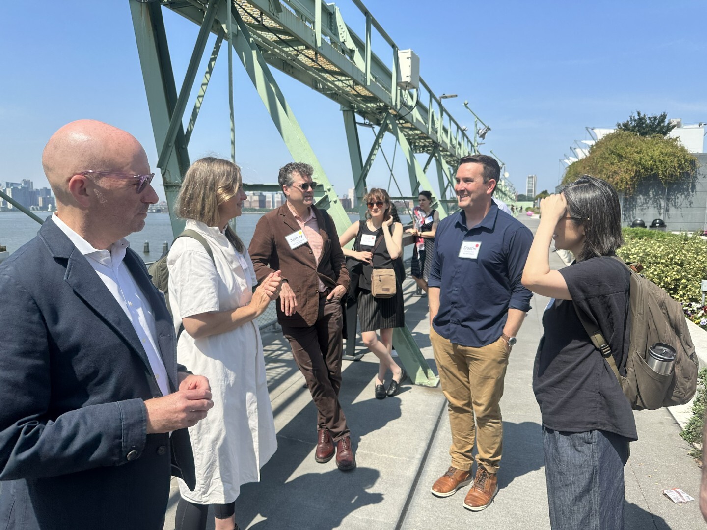 Tour of Pier 57's green roof with Biodiversity District planning partners. Photo: NYC Bird Alliance