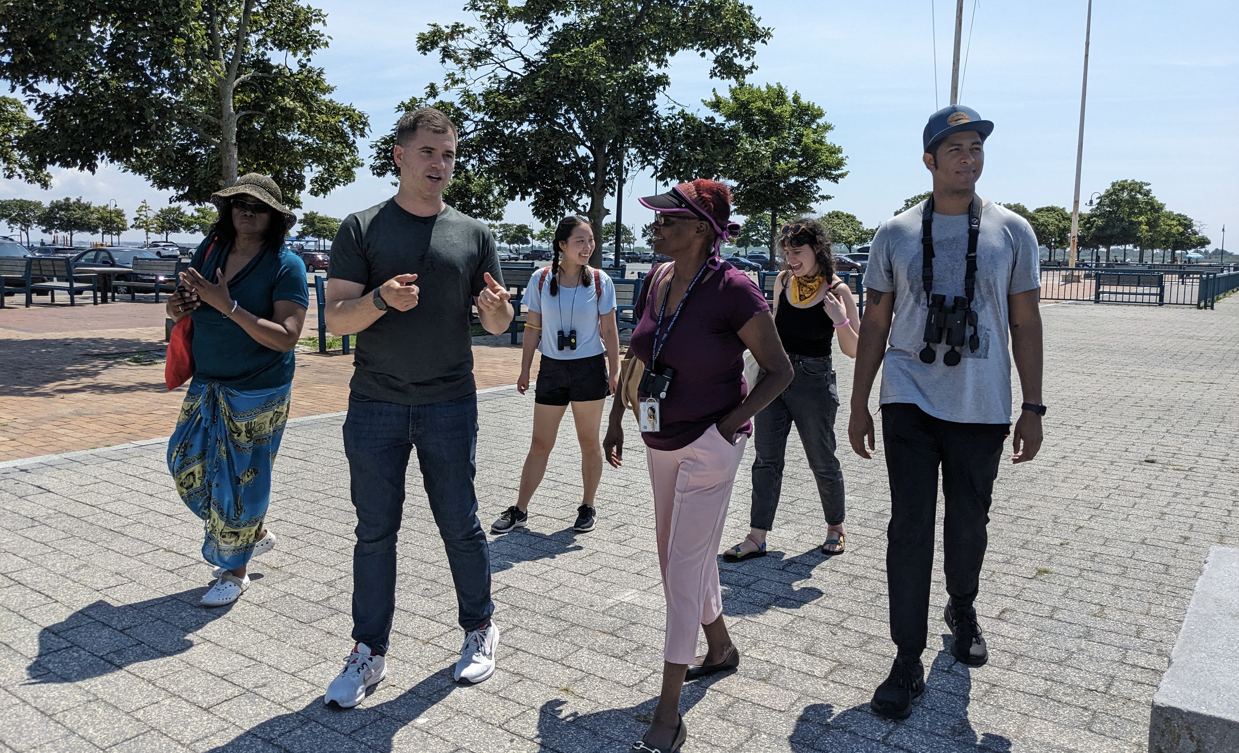 NYC Bird Alliance and Public Housing Community Fund go on a bird outing with NYCHA residents.