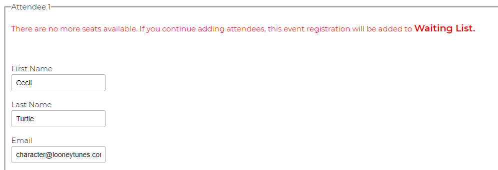 Add your contact information even if the event is sold out. You will be added to our waitlist and will be notified by email if a spot opens up for you on the event!